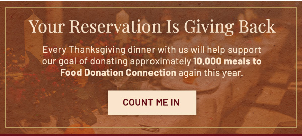 Your Reservation Is Giving Back