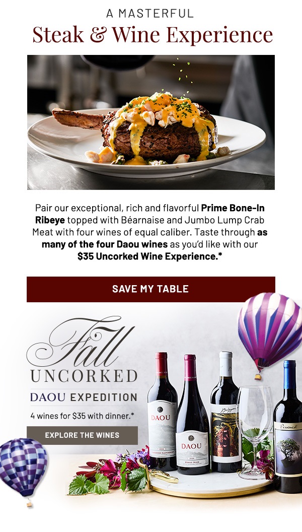 A Masterful Steak & Wine Experience