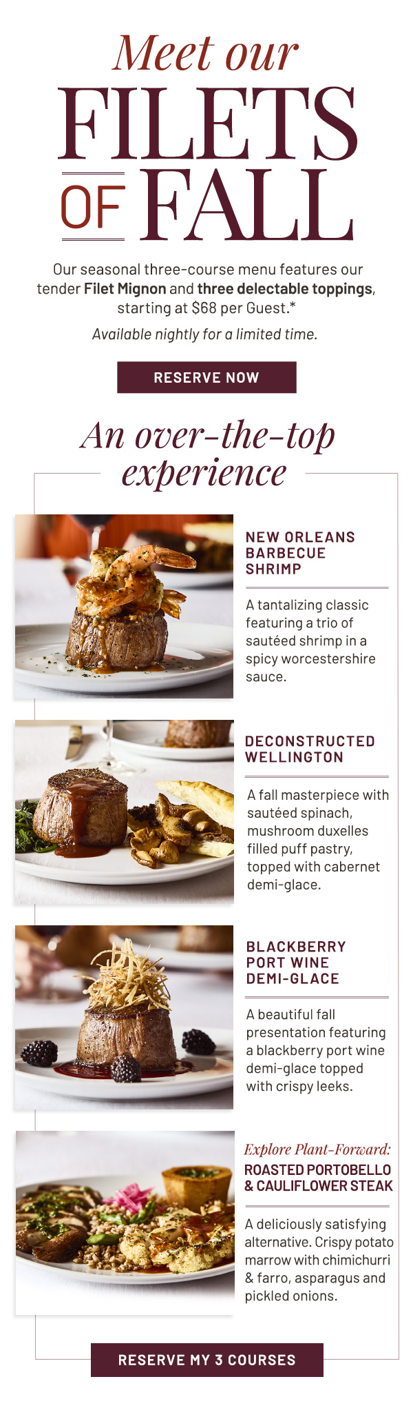Meet Our Filets of Fall
