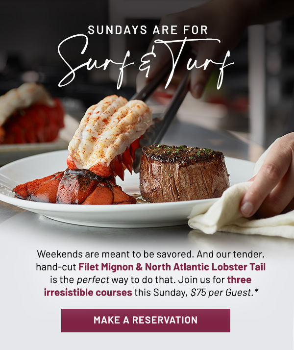 Sundays Are For Surf and Turf