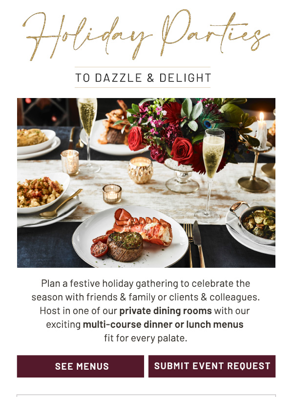 Holiday Parties To Dazzle & Delight