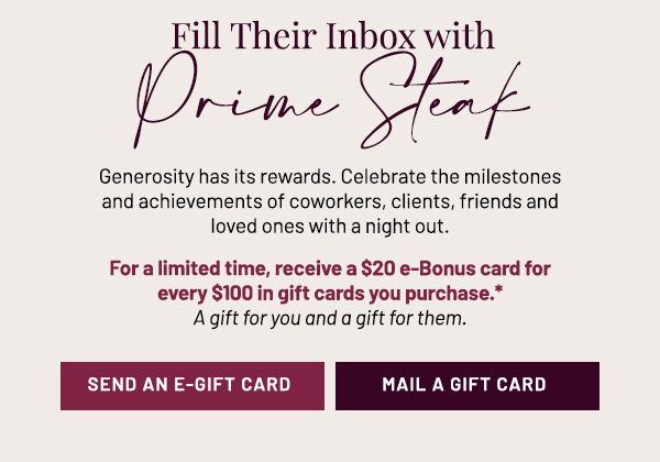 Fill Their Inbox with Prime Steak