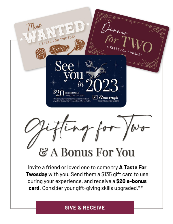 Gifting For You and A Bonus For You