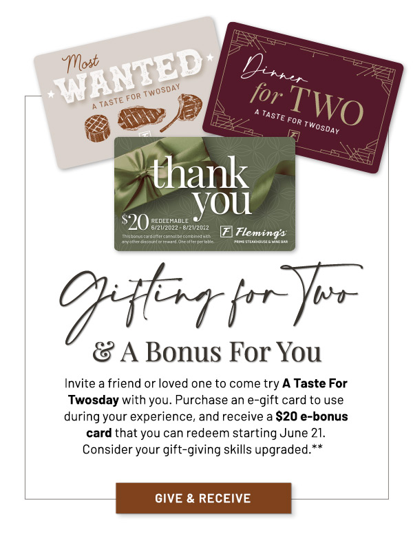 Gifting For Two & A Bonus For You