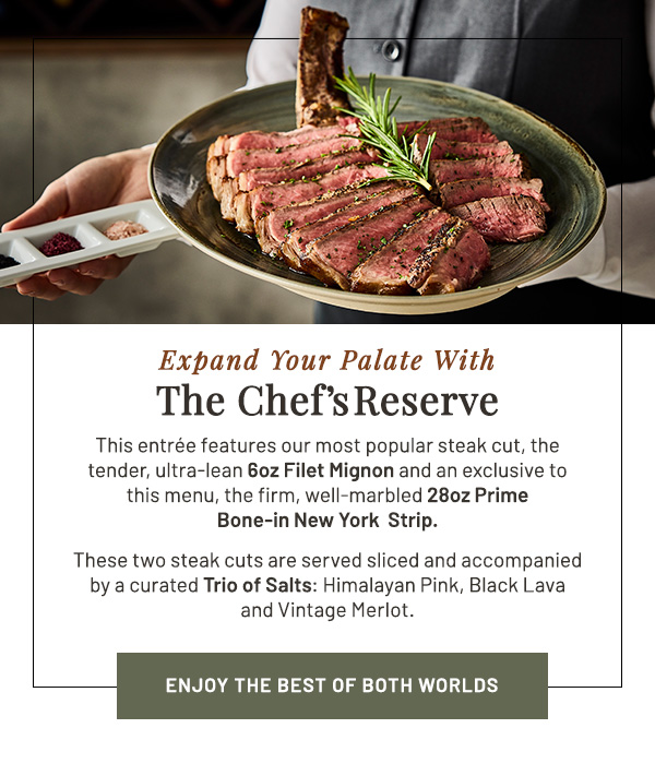 Introducing The Chef's Reserve
