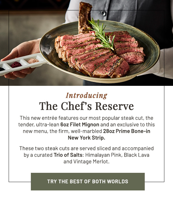 Introducing The Chef's Reserve