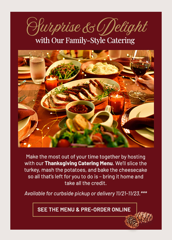 Suprise and Delight with Our Family-Style Catering